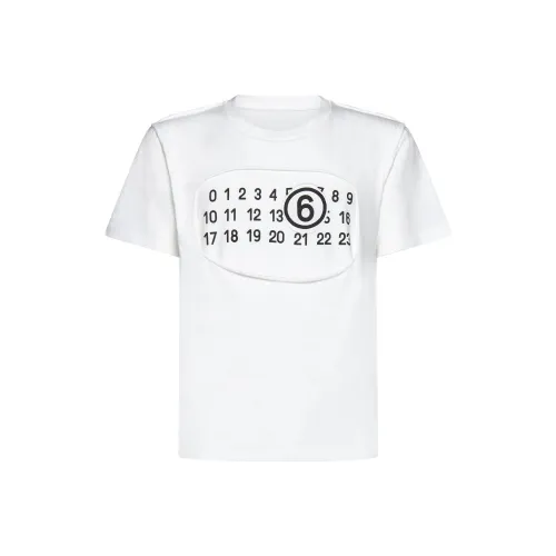 MM6 Maison Margiela совместная брендированная рубашка T Мужская Белая