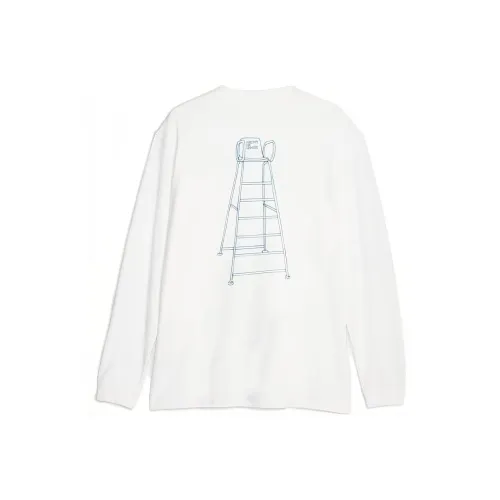 PUMA MMQ SERVICE LINE Длинный рукав Т-рубашка Унисекс Белый