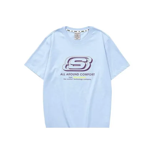 Skechers Colorful T-Shirt Унисекс Небесно-Синий
