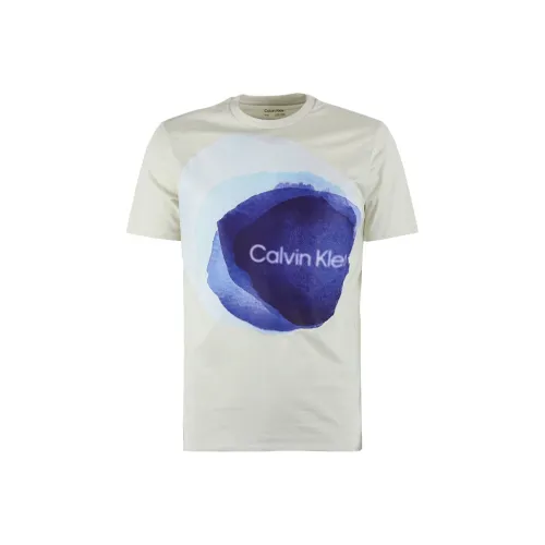Calvin Klein Светло-желтые Мужские T-рубашки