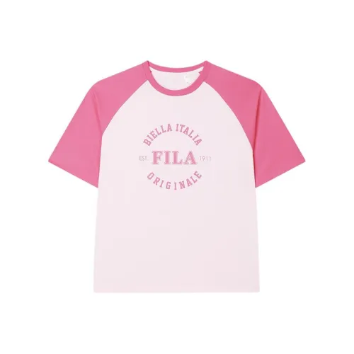 FILA SS24 T-Shirt Unisex Light Cherry Blossom Pink