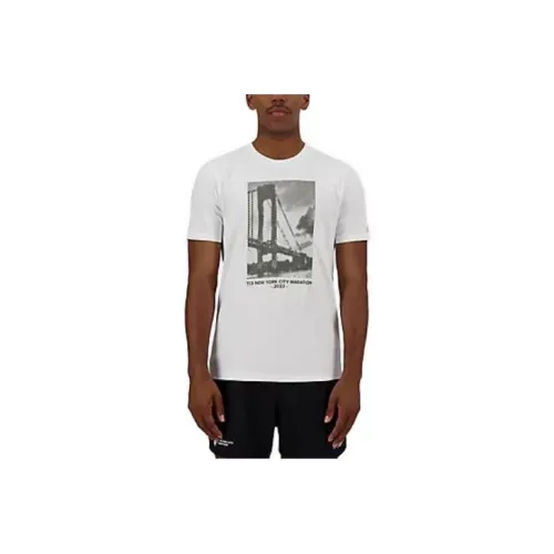 New Balance NYC Marathon Graphic T-Shirt Рубашка Мужская Белая