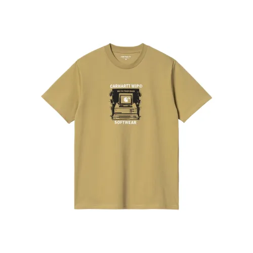 Carhartt WIP SS24 S S Fixed Bugs T Рубашка T Рубашка Мужская Желтая