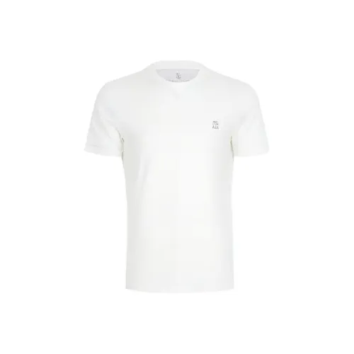 BRUNELLO CUCINELLI Белая Мужская Рубашка T