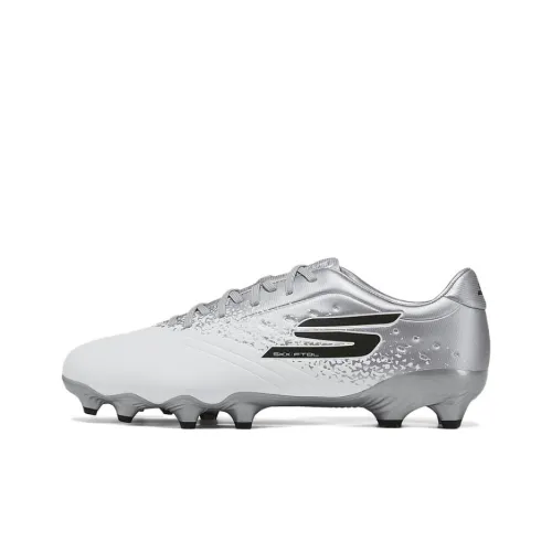 Skechers GO SOCCER MENS Искусственный шип амортизация износостойкая футбольная обувь мужская белый серебристый