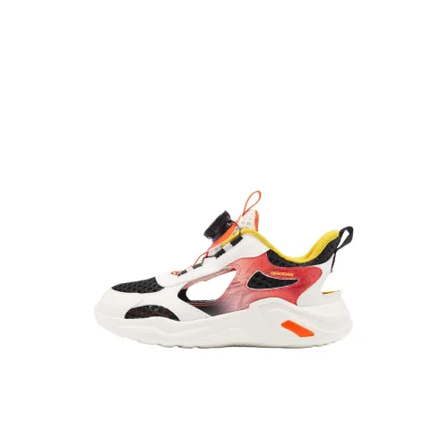 QIAODAN Slip-resistant Abrasion-resistant Low Top Kids Lifestyle Shoes Белый Черный Дети Возраст 3-7 лет