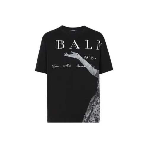 BALMAIN Мужские черные T-рубашки