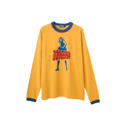 HYSTERIC GLAMOUR совместная брендированная Желтая Мужская T-рубашка