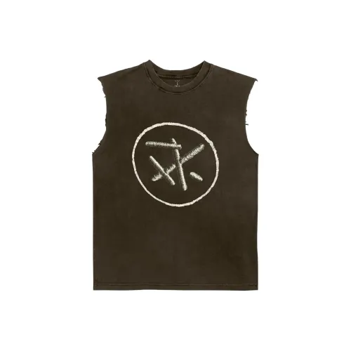 Travis Scott SS24 SIGNATURE Джек Tee T-Shirt Унисекс Коричневый