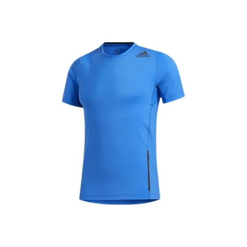 Adidas Blue Men's T-Shirts Adidas Синий Мужские Футболки