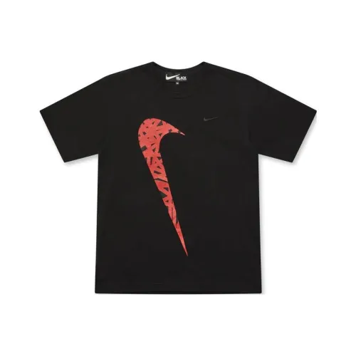 nike X CDG Co Branded Series T Shirt Unisex Black nike X CDG Co Branded Series T Рубашка Унисекс Черный