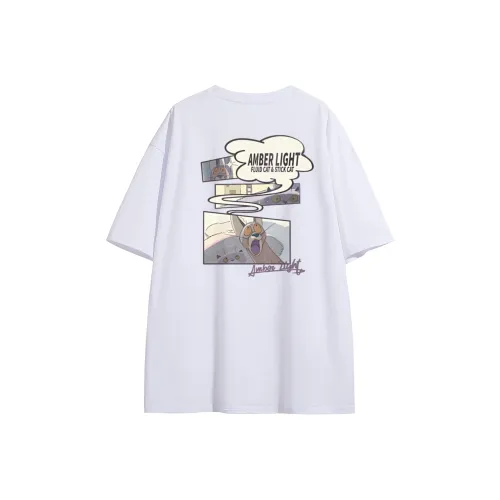 AMBER LIGHT AMBER LIGHT X ONE Пляж Кошка & one Кошка Co Branded SERIES Унисекс T Рубашки