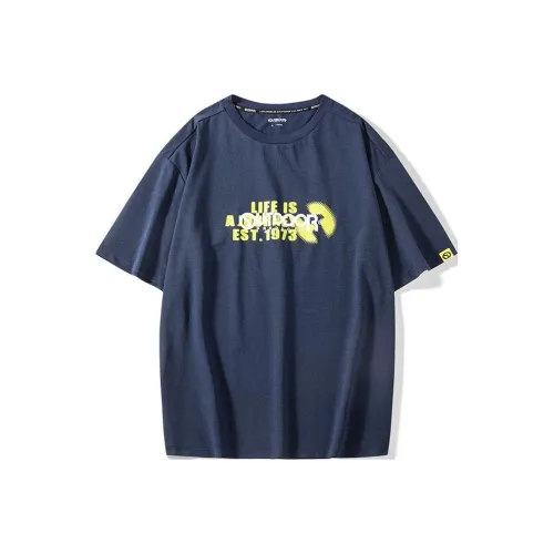 OUTDOOR PRODUCTS Т-рубашка с оборванным рукавом унисекс темно-синий