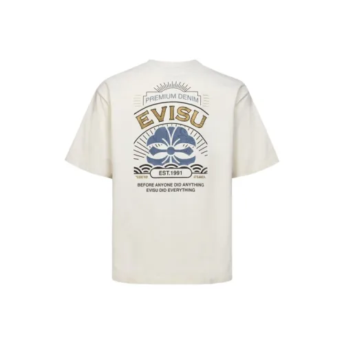 EVISU Экрю Мужская T-рубашка