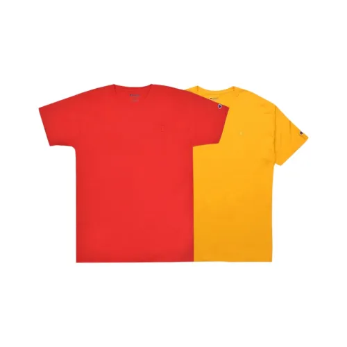 Чемпион Красный+Желтый Унисекс Футболка