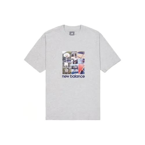 New Balance Hoops Graphic T-Shirt Мужская Серый