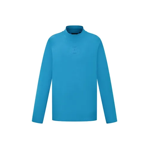 RARE Длинный рукав Т-рубашка Мужская Синяя