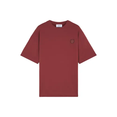 Maison Kitsune SS24 T Рубашка Мужская Sunset Red