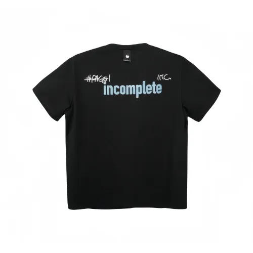 Incomplete Inc.design T-Shirt Унисекс Черный
