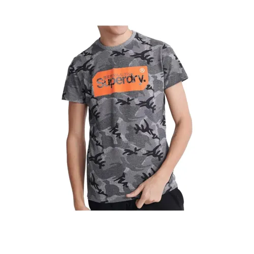 SUPERDRY Серый Мужской T-Рубашки