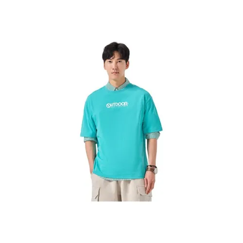 OUTDOOR PRODUCTS Рукав с спущенным плечом T-рубашка Мужская Tao Зеленая