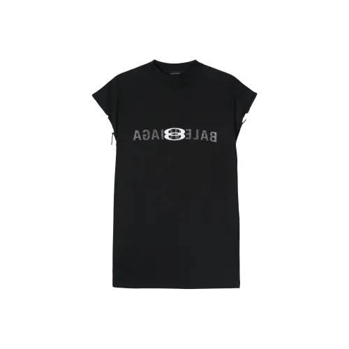 Balenciaga SS24 T Рубашка Регулярного Кроя Унисекс Черная