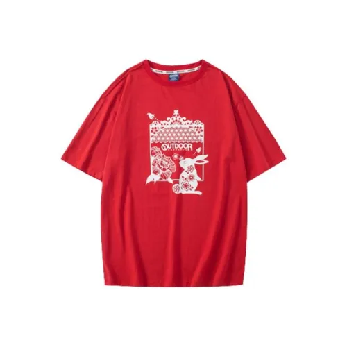 OUTDOOR PRODUCTS Hot Огненно-красный Унисекс Футболка