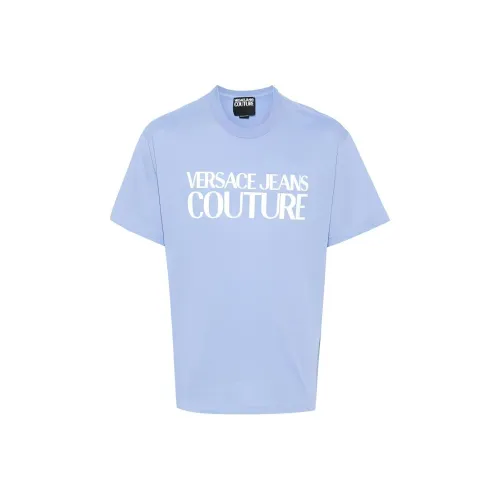 VERSACE JEANS COUTURE Должности Обработка Плата Включено Мужская Рубашка Синяя