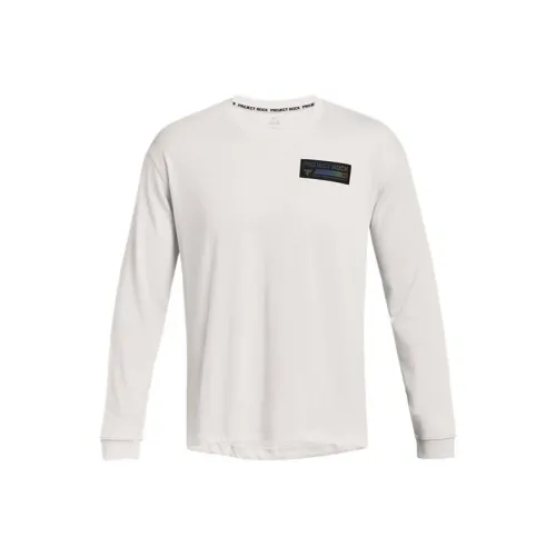 Under Armour Johnson Рукав с оборванным плечом T-рубашка Мужская Белая