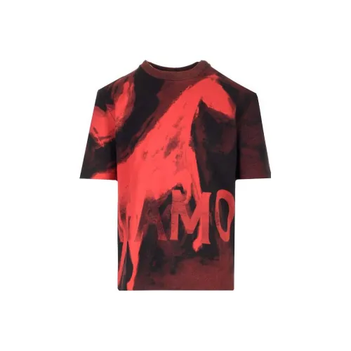 Ferragamo Red Men's T-Shirts Феррагамо Красный Мужские Футболки