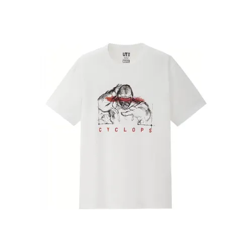 UNIQLO Белая унисекс футболка