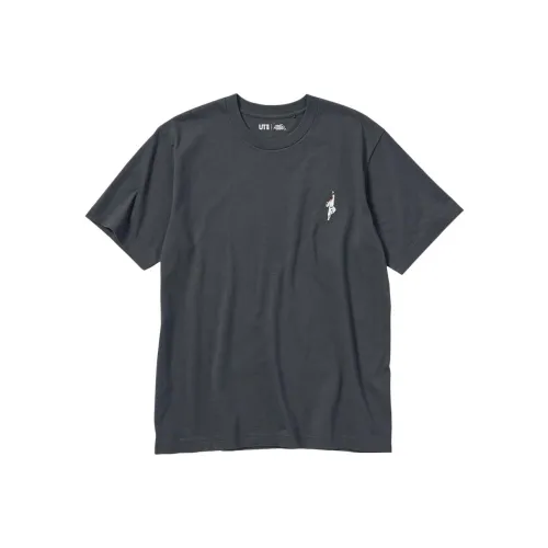 UNIQLO T-Shirt Unisex Темно-Серый