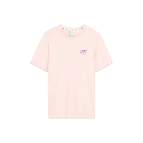 Skechers COLORFUL Серо-розовый Унисекс Футболка