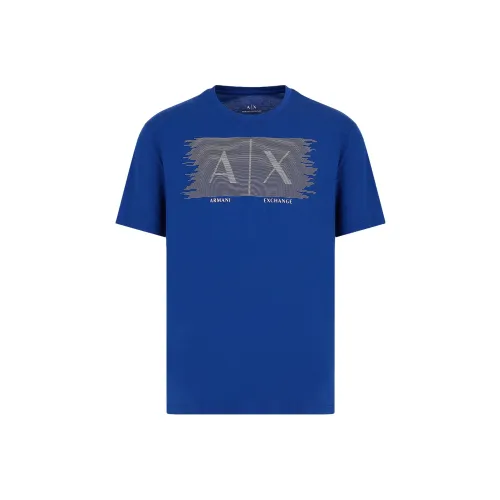 ARMANI EXCHANGE Blue Men's T-Shirts ARMANI EXCHANGE Синий Мужские Футболки
