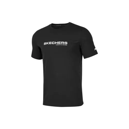 Skechers Угольный Черный/0018 Мужская T-Рубашка