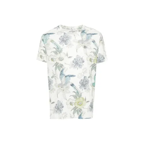 ETRO Белая Мужская T-рубашка