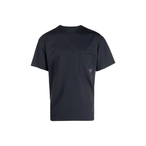 WOOYOUNGMI Морской синий Мужская T-рубашка