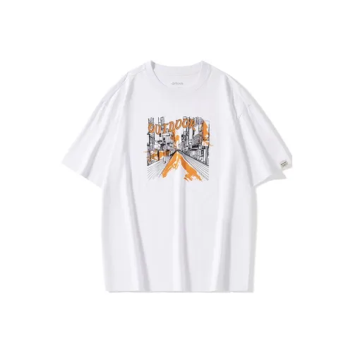 OUTDOOR PRODUCTS Рукав с оборванным плечом T-рубашка Мужская Отбеленная