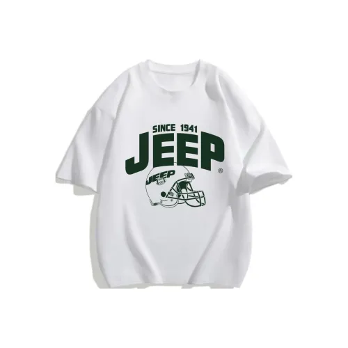 JEEP 2024 Summer Рукав с оборванным плечом T-рубашка Унисекс