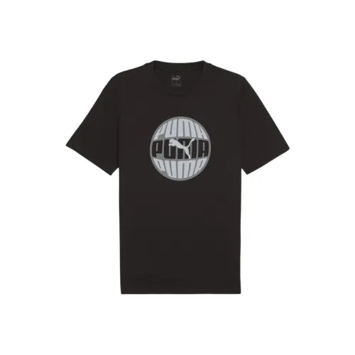 PUMA Мужские Graphics Circular GRAPHICS Circular Мужской Tee T Рубашка Мужская Черная