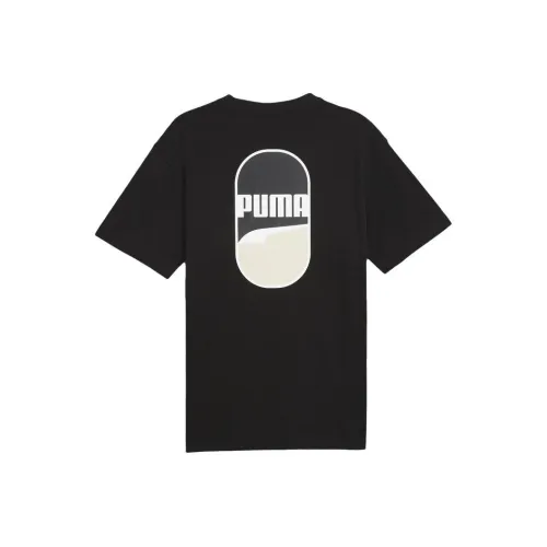 Puma Downtown Черная Унисекс Футболка