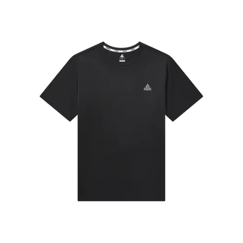 PEAK Черный с меланжевым серым Мужская T-рубашка
