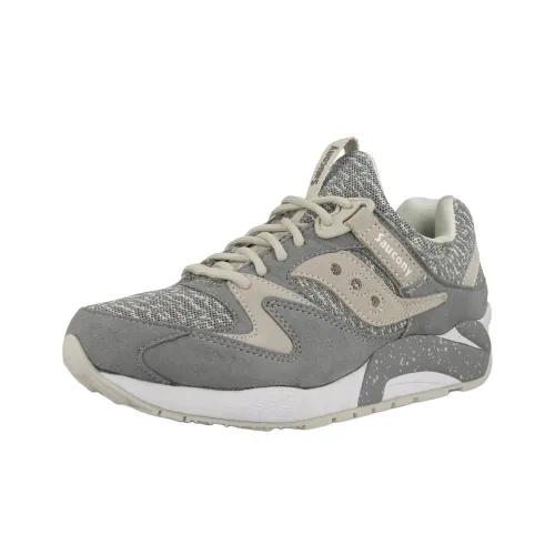 Saucony Grid 9000 Slip-resistant Abrasion-resistant Low-top Беговые кроссовки Унисекс Серый