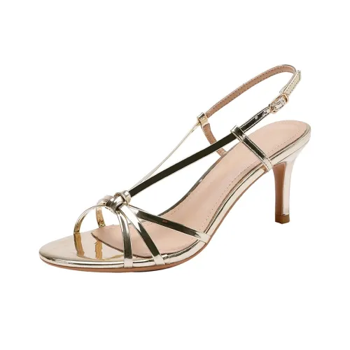 KATHRYN WILSON One Ремешок Сандалии 7 см Женские Золотые