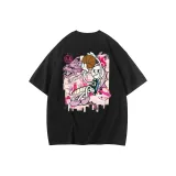 Черный (розовый логотип)