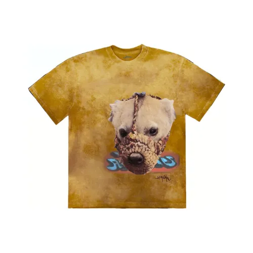 TRAVIS SCOTT Желтая Унисекс Футболка