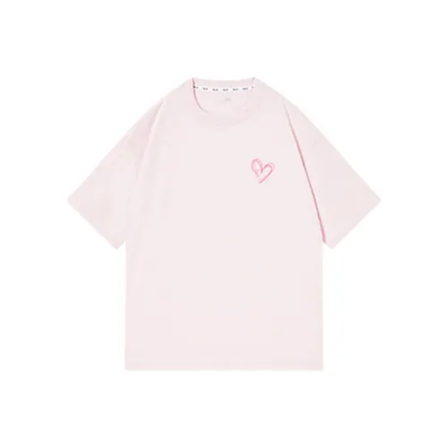 QIAODAN Чертополох Розовый Унисекс Футболка