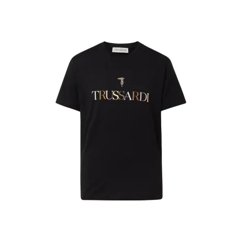 TRUSSARDI Мужские черные T-рубашки