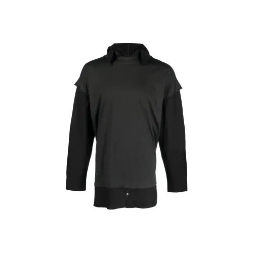 MM6 Maison Margiela совместная черная мужская рубашка T