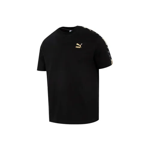 PUMA Рукав с оборванным плечом T-рубашка Унисекс Черный